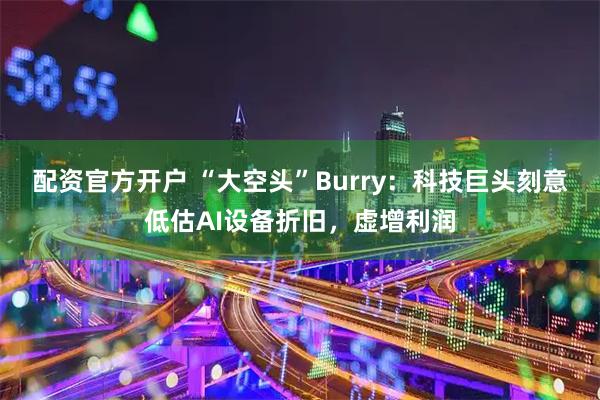 配资官方开户 “大空头”Burry：科技巨头刻意低估AI设备折旧，虚增利润